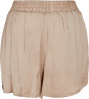 Urban Classics Damen Ladies Viscose Satin Resort Shorts Softtaupe