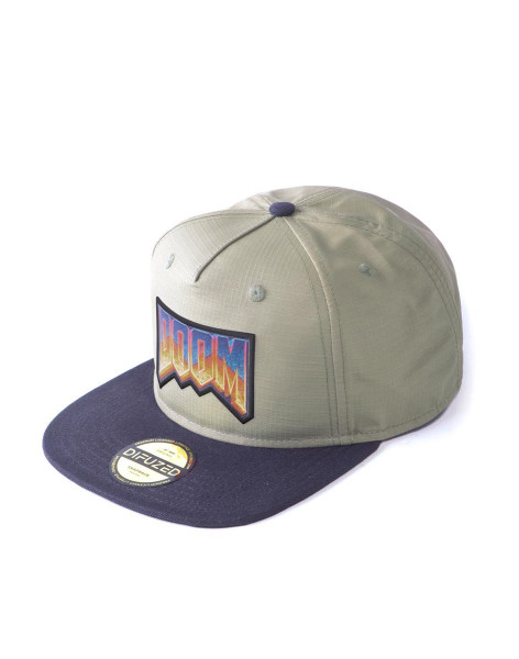 Doom Eternal - Retro Logo Snapback Cap Green