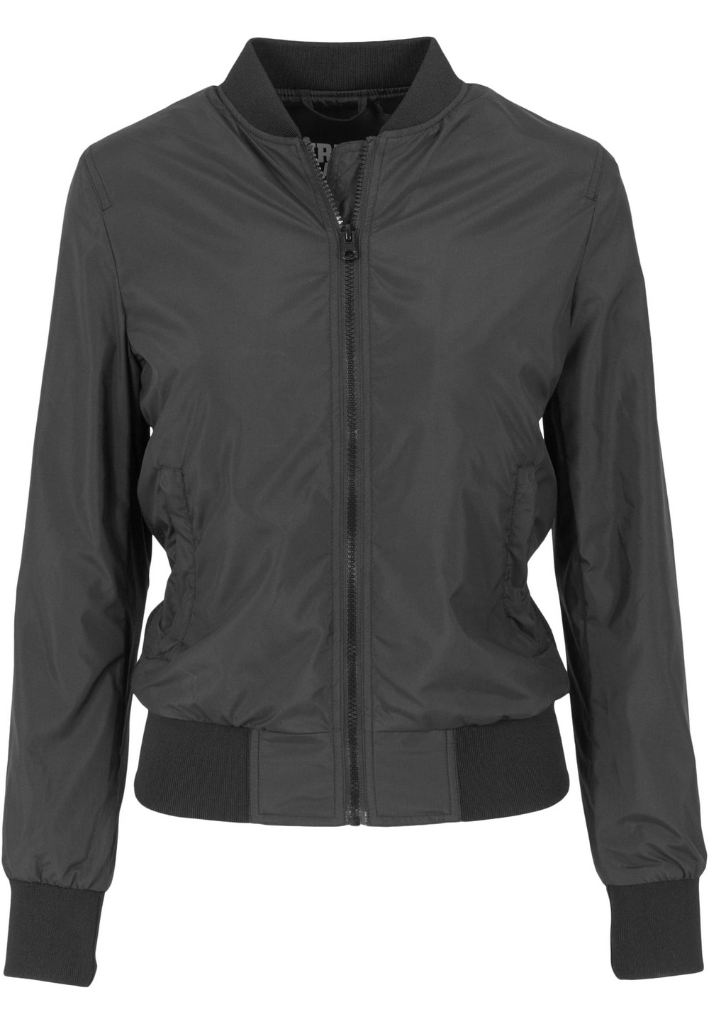 Urban Classics Damen Bomber Jacke Ladies Light Bomber Jacke Schwarz - Damen
