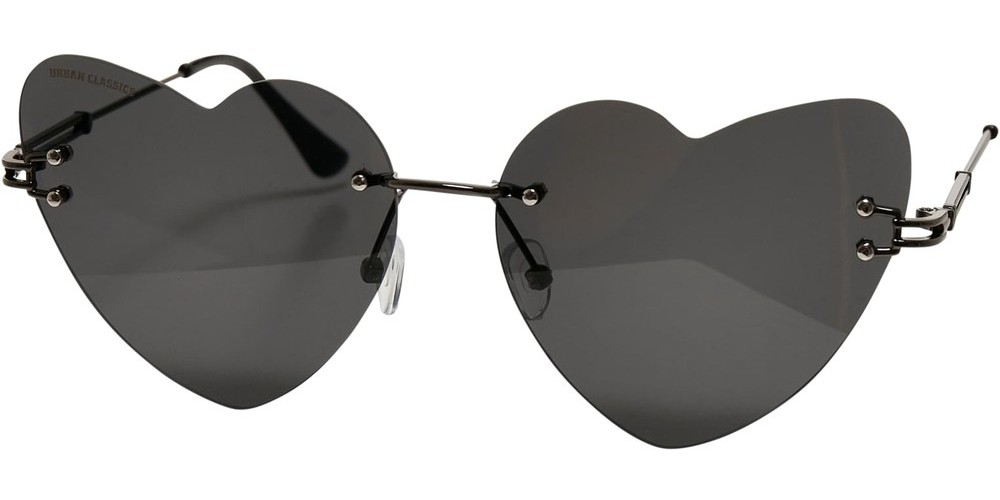 Urban Classics Sonnenbrille | | Sunglasses Chain Herren Lifestyle Black/Black | With Accessoires Heart
