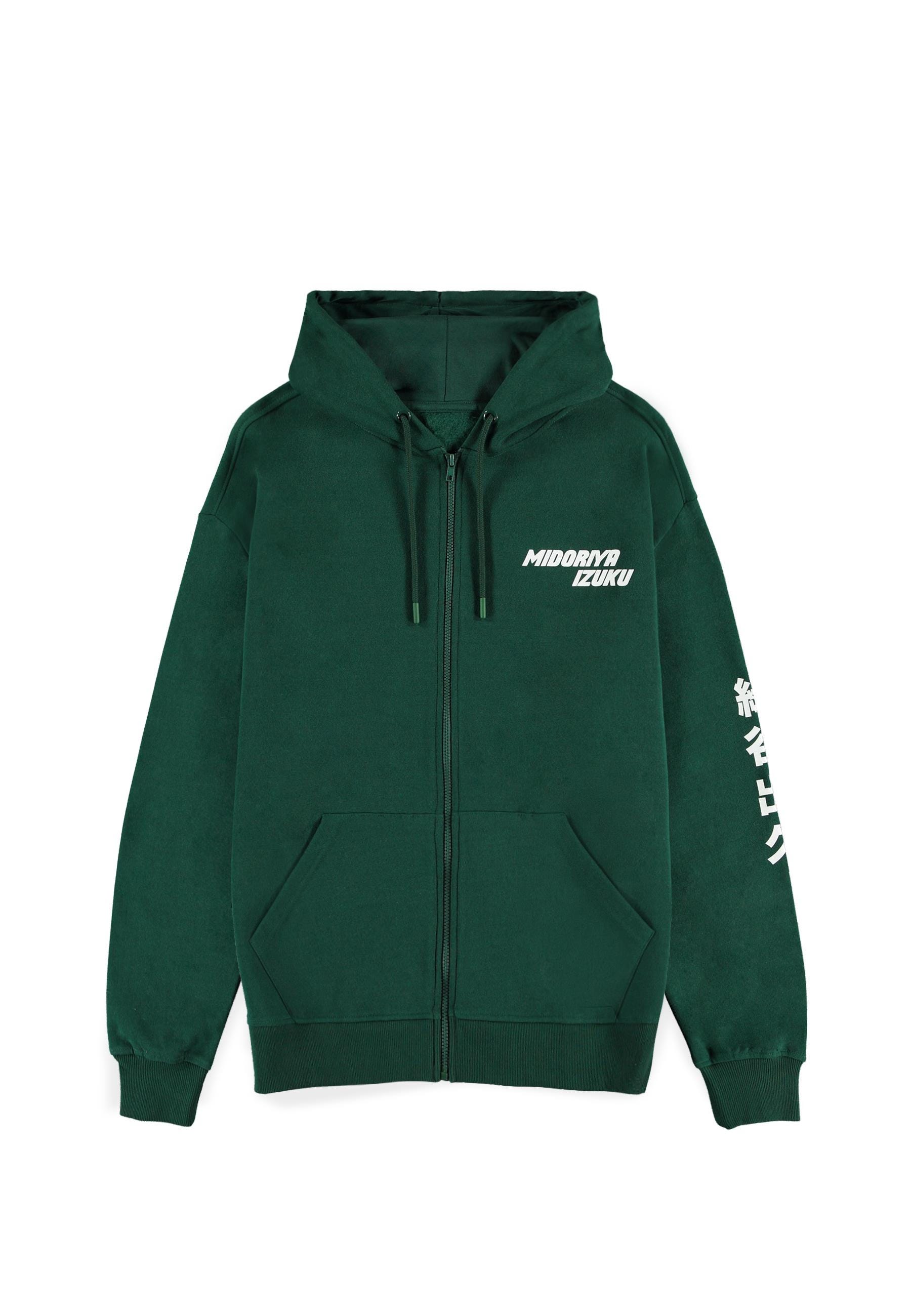 My Hero Academia - Deku - Men's Zipper Hoodie Grün - Herren / Unisex
