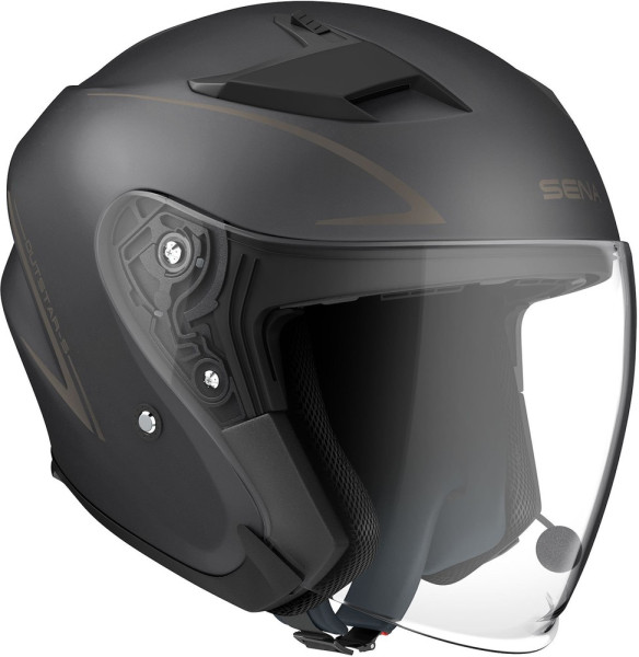 Sena Motorrad Jethelm Outstar S Matt-Schwarz