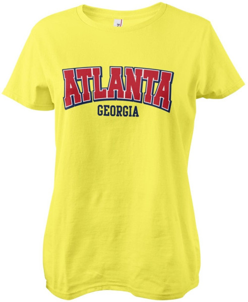 Hybris Atlanta Georgia Girly Tee Damen T-Shirt Yellow