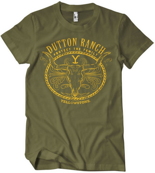 Yellowstone Protect The Family T-Shirt Olive