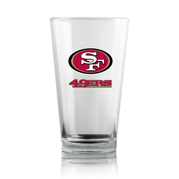 San Francisco 49ers Pint Gläser Set (2 Stk.) American Football NFL Red