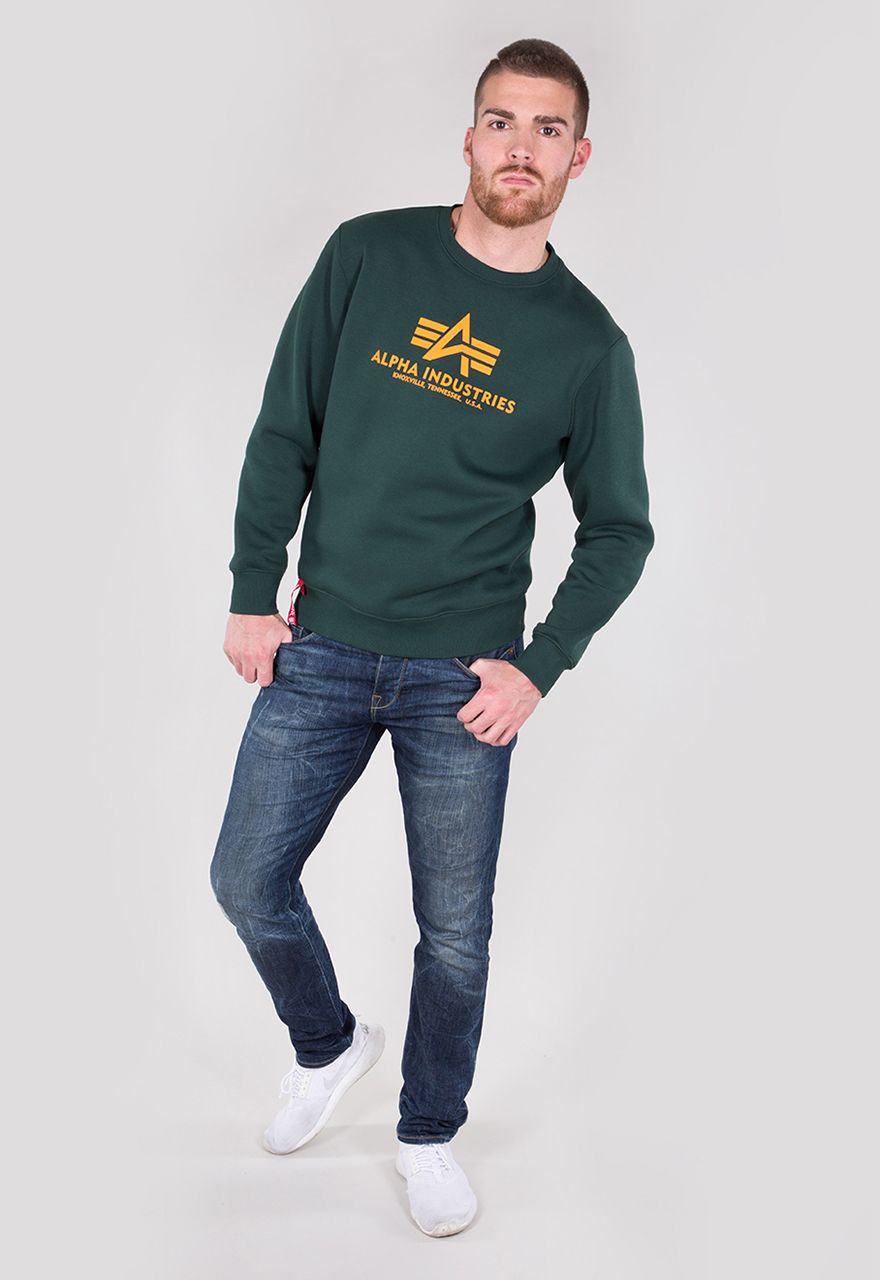 Alpha Industries Basic Sweater Hoodies / Sweatshirts Dark Petrol | Hoodies  / Sweatshirts | Men | Lifestyle