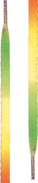 Tubelaces Schnürsenkel White Flat Rainbow
