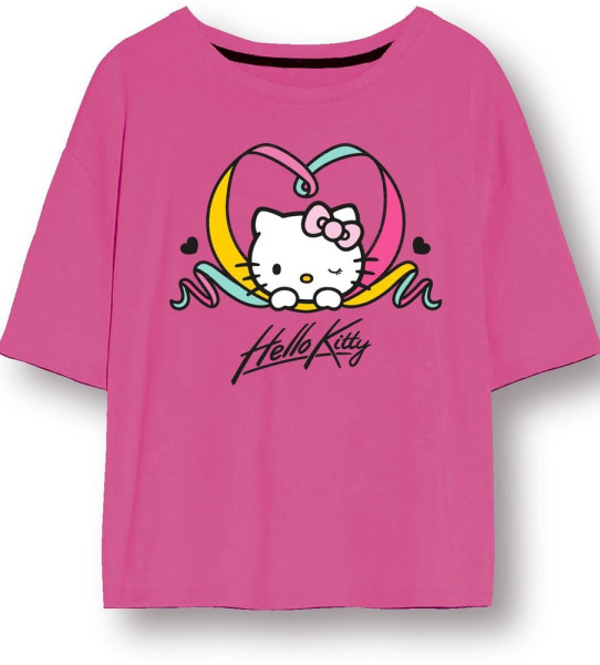 Hello Kitty - Short Sleeve T-shirt - Girls Pink