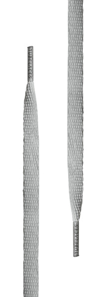 Tubelaces Schnürsenkel White Flat Lightgrey
