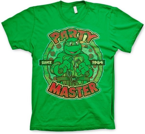 Teenage Mutant Ninja Turtles TMNT Party Master Since 1984 T-Shirt Green