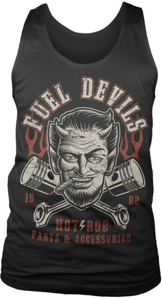 Fuel Devils Satans Pistons Tank Top Black