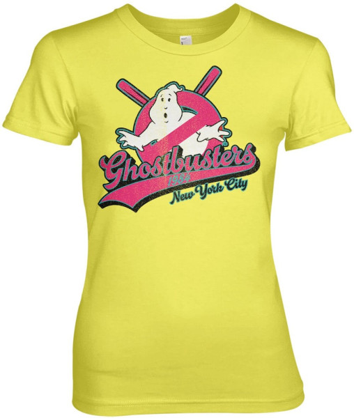 Ghostbusters New York City Girly Tee Damen T-Shirt Yellow