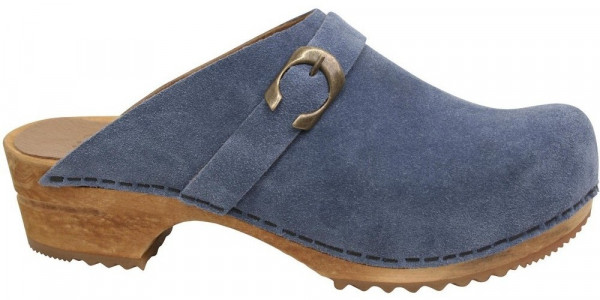 Sanita Damen Clog offen Wood-Hedi Open Dove blue