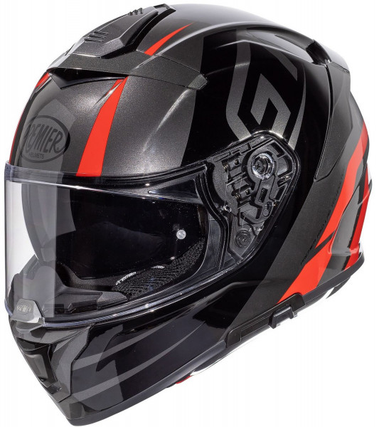 Premier Integralhelm Devil GT17 Grey/Black/Red