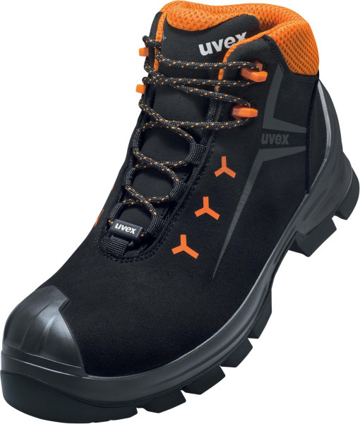 Uvex 2 Stiefel S3 65252 Schwarz, Orange (65252)