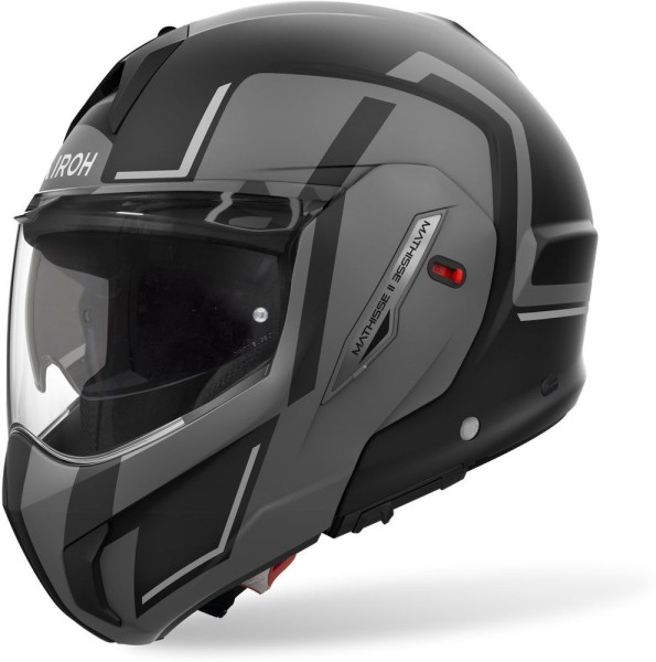 Airoh Klapphelm Helmet Mathisse Ii Genius Grey Matt 57-25058