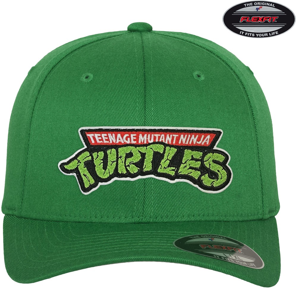 Teenage Mutant Ninja Turtles TMNT Logo Flexfit Cap Grün - Herren / Unisex