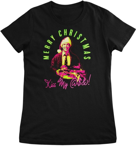 Lampoon's Christmas Damen T-Shirt Merry-Kiss My @$&! Girly Tee WB-5-LCV012