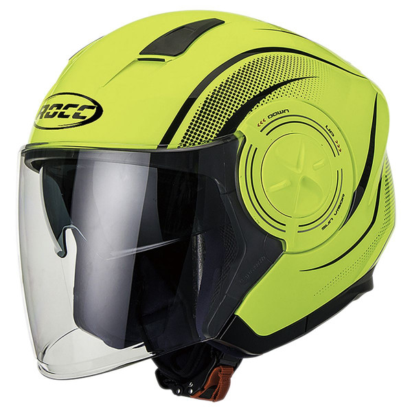 Rocc 241 Jethelm Neongelb/Schwarz