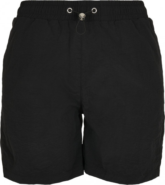 Urban Classics Damen Ladies Crinkle Nylon Shorts Black