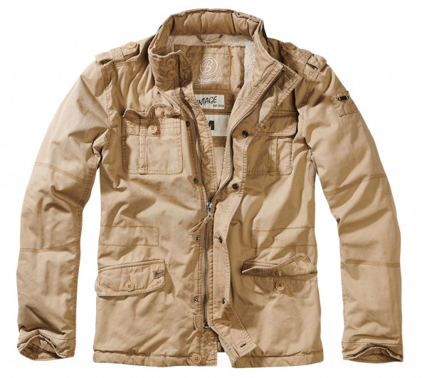 Brandit Jacke Britannia Winter Jacket in Camel