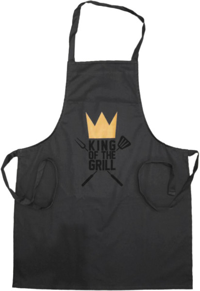 NonBrand Grillschürze King of the Grill NonSport Weiß-70x90 cm