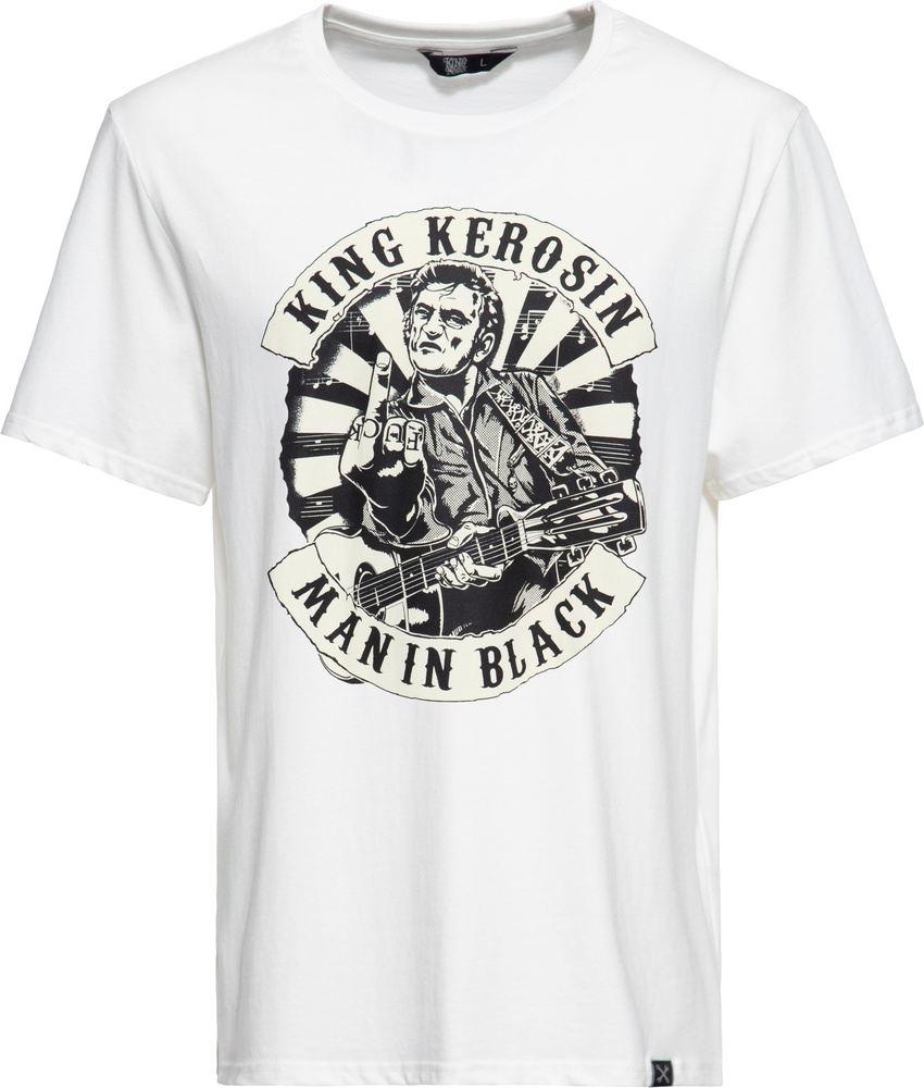 King Kerosin T-Shirt Classic "Man In Schwarz" KKU41066 - Herren / Unisex
