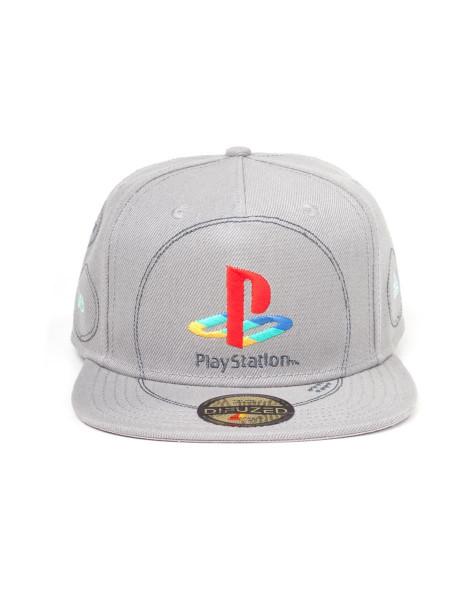 Playstation - Silver Logo Snapback Multicolor