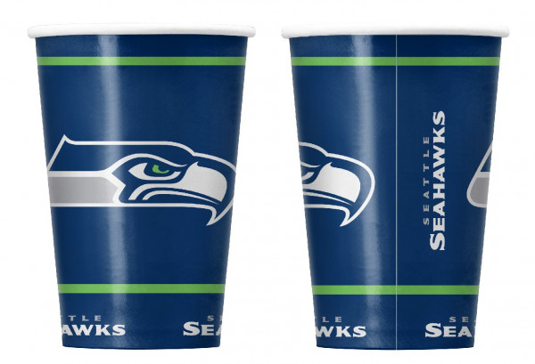 Seattle Seahawks Pappbecher-Set 20 Stk. American Football