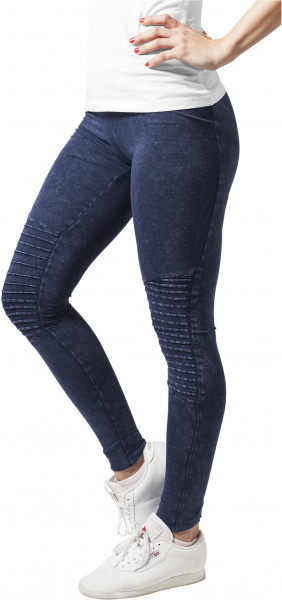 Urban Classics Damen Leggings Ladies Denim Jersey Leggings Indigo