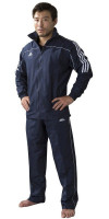 adidas Team Track Trainingsjacke Blau/Weiß