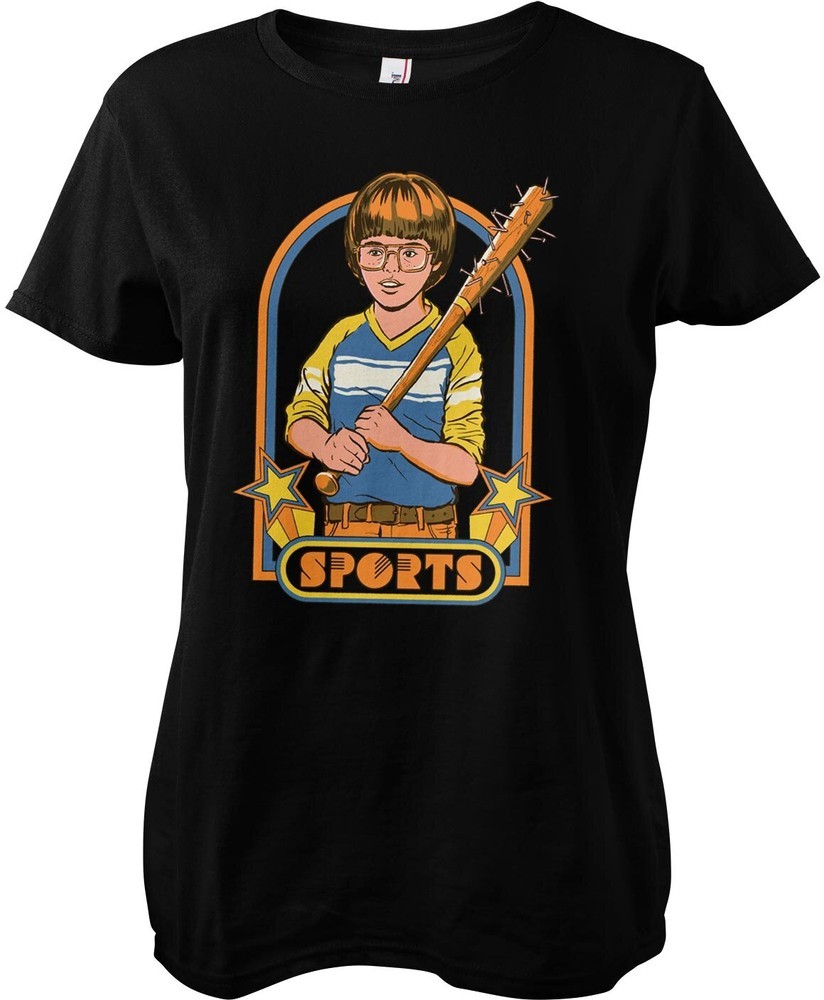 Steven Rhodes - Sports Girly Tee Damen T-Shirt Schwarz - Damen