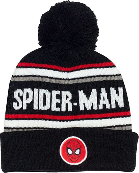DC Spiderman - Web Head (Kids Pom Beanie) (no image) Jungen Kinder Mütze Black
