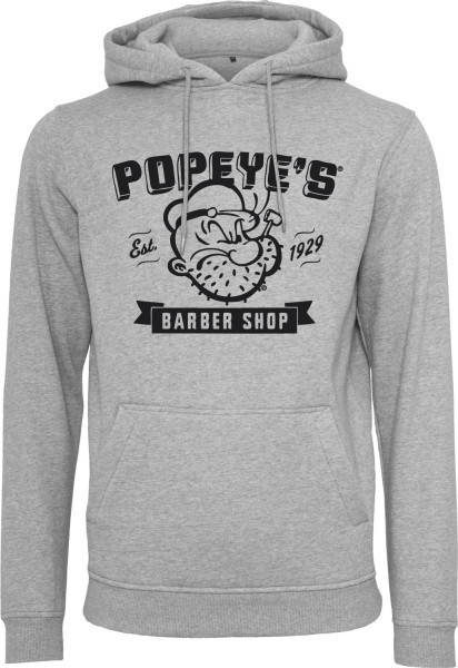 Merchcode Sweatshirt Popeye Barber Shop Hoody Grey