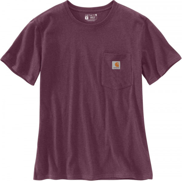 Carhartt Damen Workw Pocket S/S T-Shirt Blackberry Heather