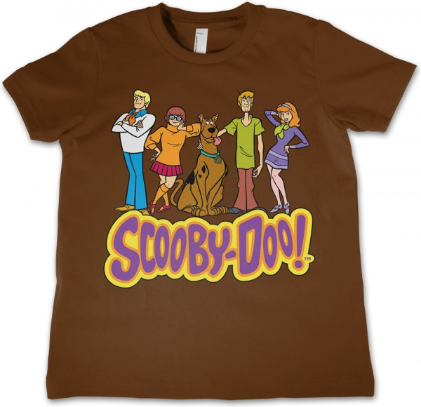 Team Scooby Doo Kids Tee Kinder T-Shirt Brown