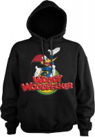Woody Woodpecker Classic Logo Hoodie Black Woody Woodpecker Classic Logo Hoodie Black
