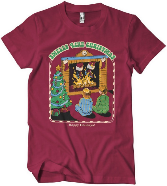 Steven Rhodes Smells Like Christmas T-Shirt TangoRed