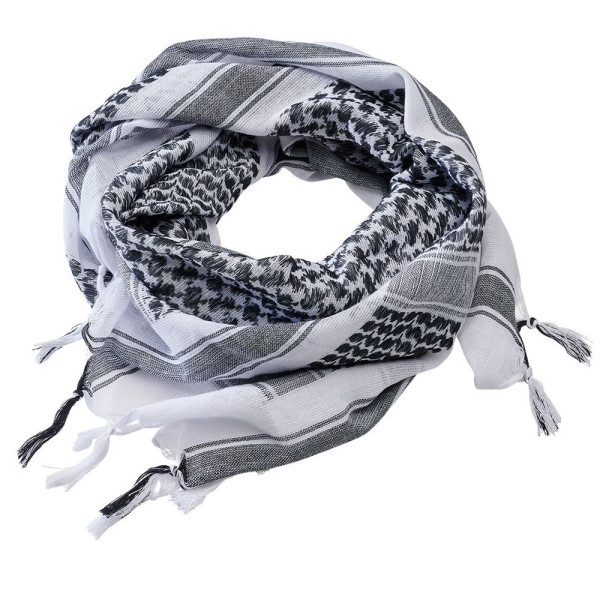 Brandit Schal Shemag Scarf in White-Black