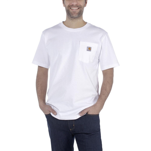 Carhartt Herren T-Shirt Workw Pocket S/S T-Shirt White