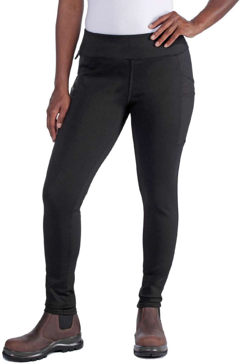 Carhartt Damen Hose Force Lightweight Utility Legging Black Hosen Jeans Damenbekleidung Workwear kustom kult