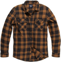 Vintage Industries Flanellhemd Globe Heavyweight Shirt Yellow Check