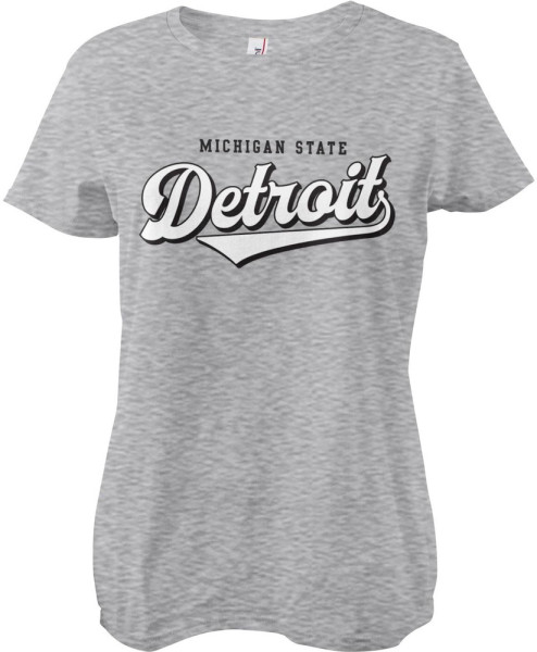 Hybris Detroit Girly Tee Damen T-Shirt Heather-Grey