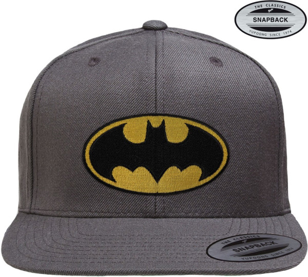 Batman Logo Premium Snapback Cap Dark-Grey