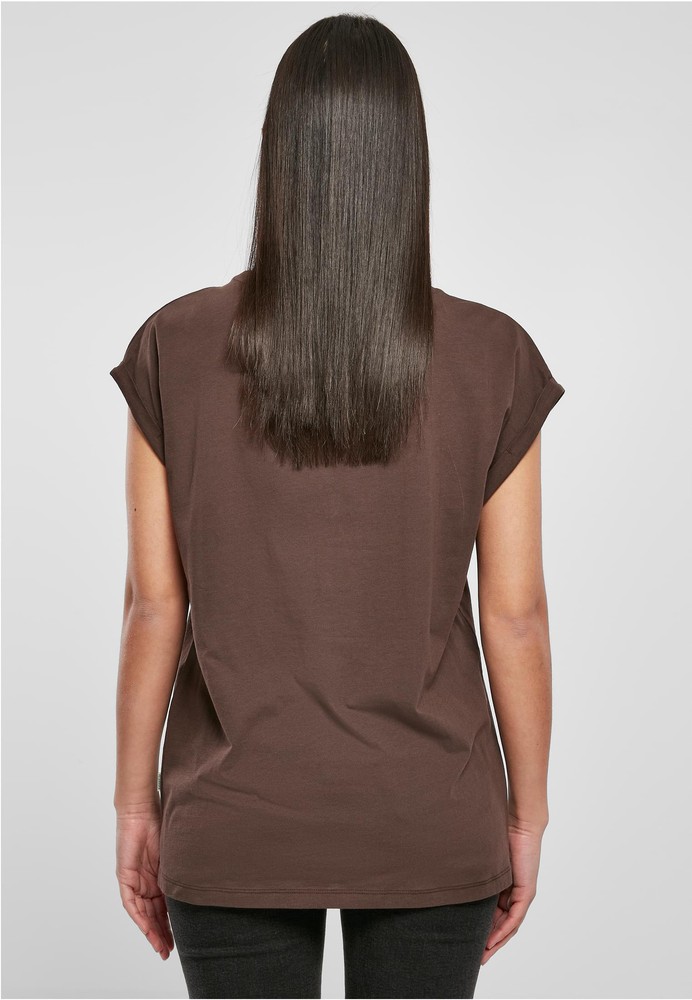 Urban Classics Ladies' Organic Extended Shirt – Brown, Pull-On Closure, Size M - View #9