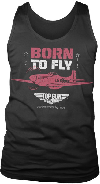 Top Gun Born To Fly Tank Top Black