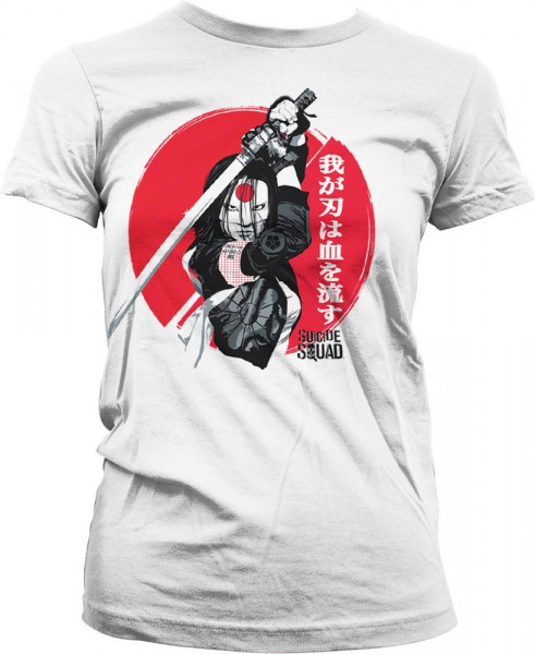 Suicide Squad Katana Girly Tee Damen T-Shirt White