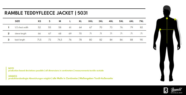 Brandit Men Ramble Teddyfleece Jacket 5031
