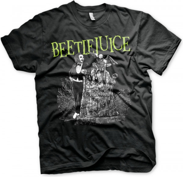 Beetlejuice Headstone T-Shirt Black