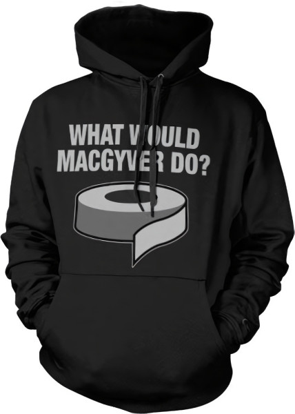 MacGyver What Would Do Big Tall Hoodie CBS-3-MG005-H4-10